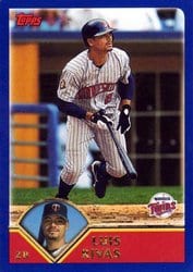 2003 Topps Base Set Luis Rivas #58 card