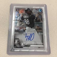2020 Bowman Chrome Rookie Autographs Luis Robert #CRA-LR card