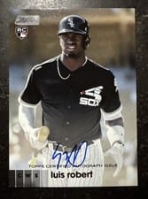 2020 Stadium Club Autographs Luis Robert #ALR card