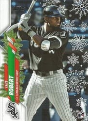 2020 Topps Holiday Base Set Luis Robert #HW2a card