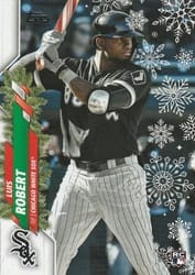 2020 Topps Holiday Base Set Luis Robert #HW2b card
