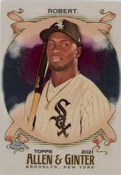 2021 Topps Allen & Ginter Chrome Base Set Luis Robert #143 card