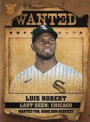 2021 Topps Big League Wanted Luis Robert #WT-8 card