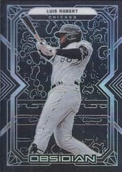 2022 Panini Chronicles Obsidian Luis Robert #58 card