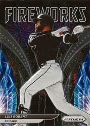 2022 Panini Prizm Fireworks Luis Robert #F-2 card