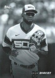 2022 Topps Black & White Base Set Luis Robert #47 card