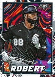 2022 Topps Fire Base Set Luis Robert #24 card