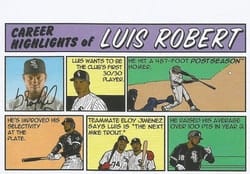 2022 Topps Heritage 1973 Topps Comics Luis Robert #73TC-6 card