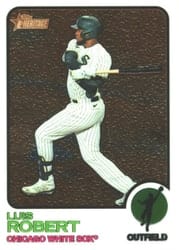 2022 Topps Heritage Chrome Luis Robert #295 card