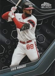 2023 Topps Chrome Black Base Set Luis Robert #21 card