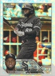 2023 Topps Chrome Logofractor Edition Base Set Luis Robert #125 card