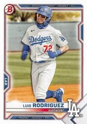 2021 Bowman Draft Base Set Luis Rodriguez #BD-134 card