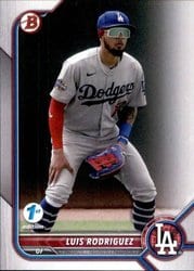2022 Bowman 1st Edition Base Set Luis Rodriguez #BPPF-47 card
