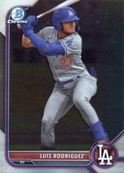 2022 Bowman Chrome Prospects Luis Rodriguez #BCP-238 card