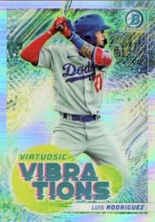 2022 Bowman Virtuosic Vibrations Luis Rodriguez #VV-15 card