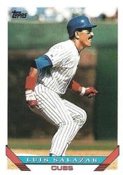 1993 Topps Base Set Luis Salazar #21 card