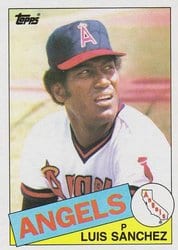 1985 Topps Base Set Luis Sanchez #42 card