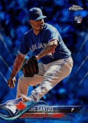 2018 Topps Chrome Sapphire Edition Base Set Luis Santos #299 card
