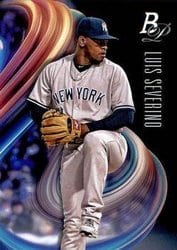 2018 Bowman Platinum Base Set Luis Severino #73 card