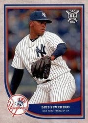 2018 Topps Big League Base Set Luis Severino #2 card