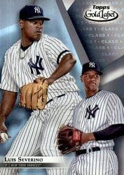 2018 Topps Gold Label Base Set Luis Severino #72 card