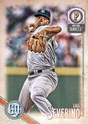 2018 Topps Gypsy Queen Base Set Luis Severino #16 card