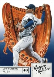 2019 Panini Leather & Lumber Base Set Luis Severino #18 card
