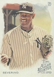 2019 Topps Allen & Ginter Base Set Luis Severino #140 card