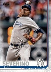 2019 Topps Base Set Luis Severino #221 card