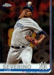 2019 Topps Chrome Base Set Luis Severino #98 card