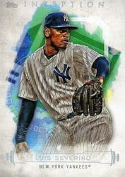 2019 Topps Inception Base Set Luis Severino #67 card