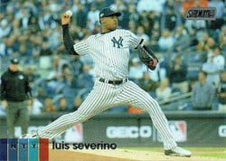 2020 Stadium Club Base Set Luis Severino #111 card