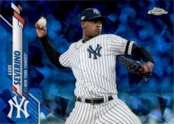 2020 Topps Chrome Sapphire Edition Base Set Luis Severino #669 card