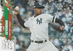 2020 Topps Holiday Base Set Luis Severino #HW115 card