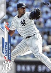2020 Topps Update Base Set Luis Severino #U-188 card