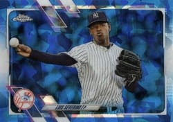 2021 Topps Chrome Sapphire Edition Base Set Luis Severino #577 card