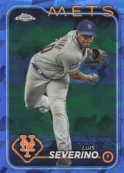 2024 Topps Chrome Sapphire Edition Base Set Luis Severino #633 card