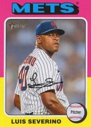2024 Topps Heritage Base Set Luis Severino #34 card