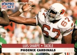 1991 Pro Set Base Set Luis Sharpe #267 card