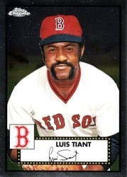 2021 Topps Chrome Platinum Anniversary Base Set Luis Tiant #558 card