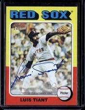 2024 Topps Heritage Mini Real One Mini Autographs Luis Tiant #ROA-LT card