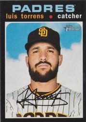 2020 Topps Heritage Base Set Luis Torrens #642 card