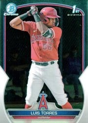 2023 Bowman Chrome Prospects Luis Torres #BCP-155 card