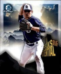 2018 Bowman Chrome Peaks of Potential Luis Urias #PP-LU card