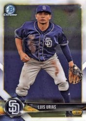 2018 Bowman Chrome Prospects Luis Urias #BCP57 card