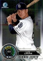 2018 Bowman Scouts Top 100 Luis Urias #BTP-60 card