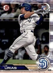 2019 Bowman Base Set Luis Urias #25 card
