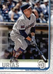 2019 Topps Base Set Luis Urias #192 card