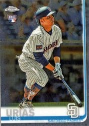 2019 Topps Chrome Base Set Luis Urias #141 card