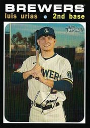 2020 Topps Heritage Base Set Luis Urias #713 card